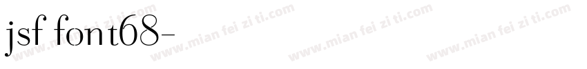 jsf font68字体转换